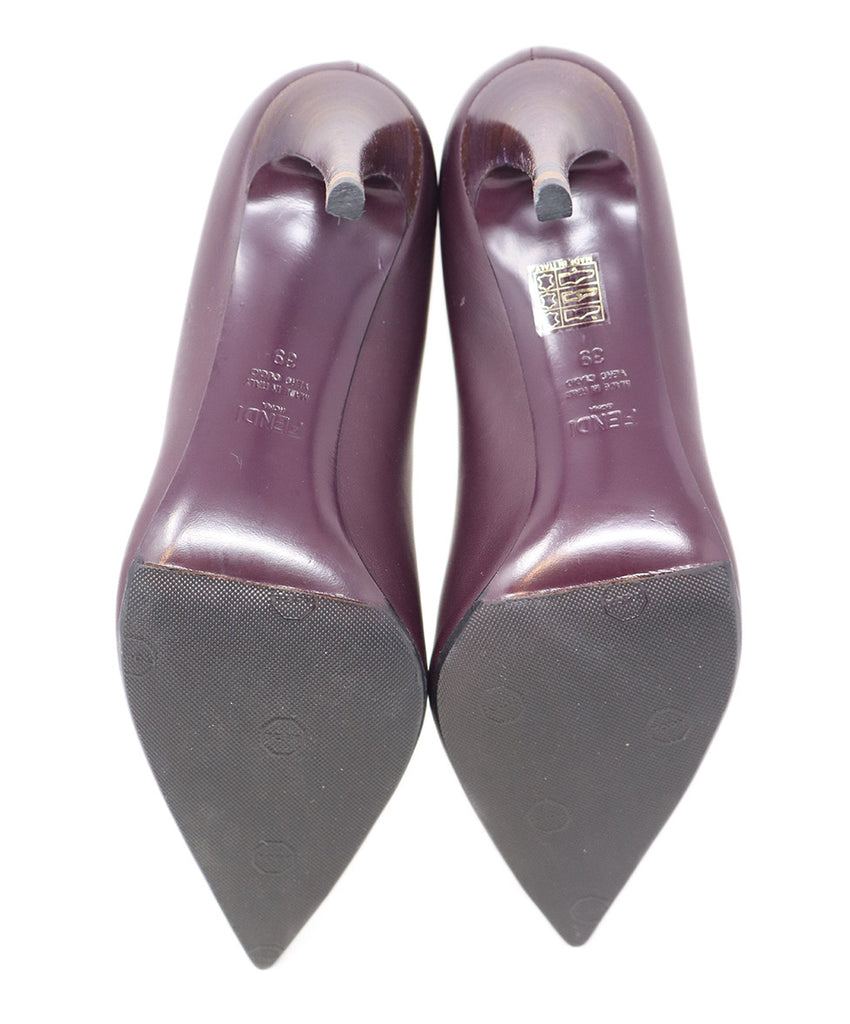 Fendi Purple Leather Heels 4