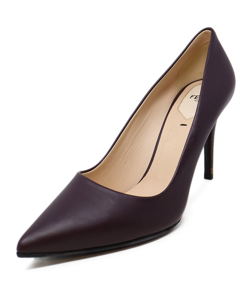 Fendi Purple Leather Heels 1