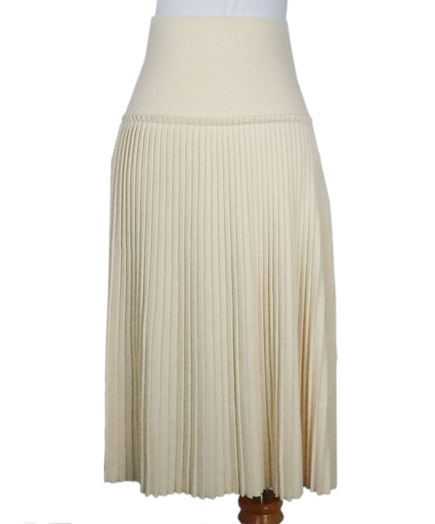 Ferragamo Cream Wool Skirt 