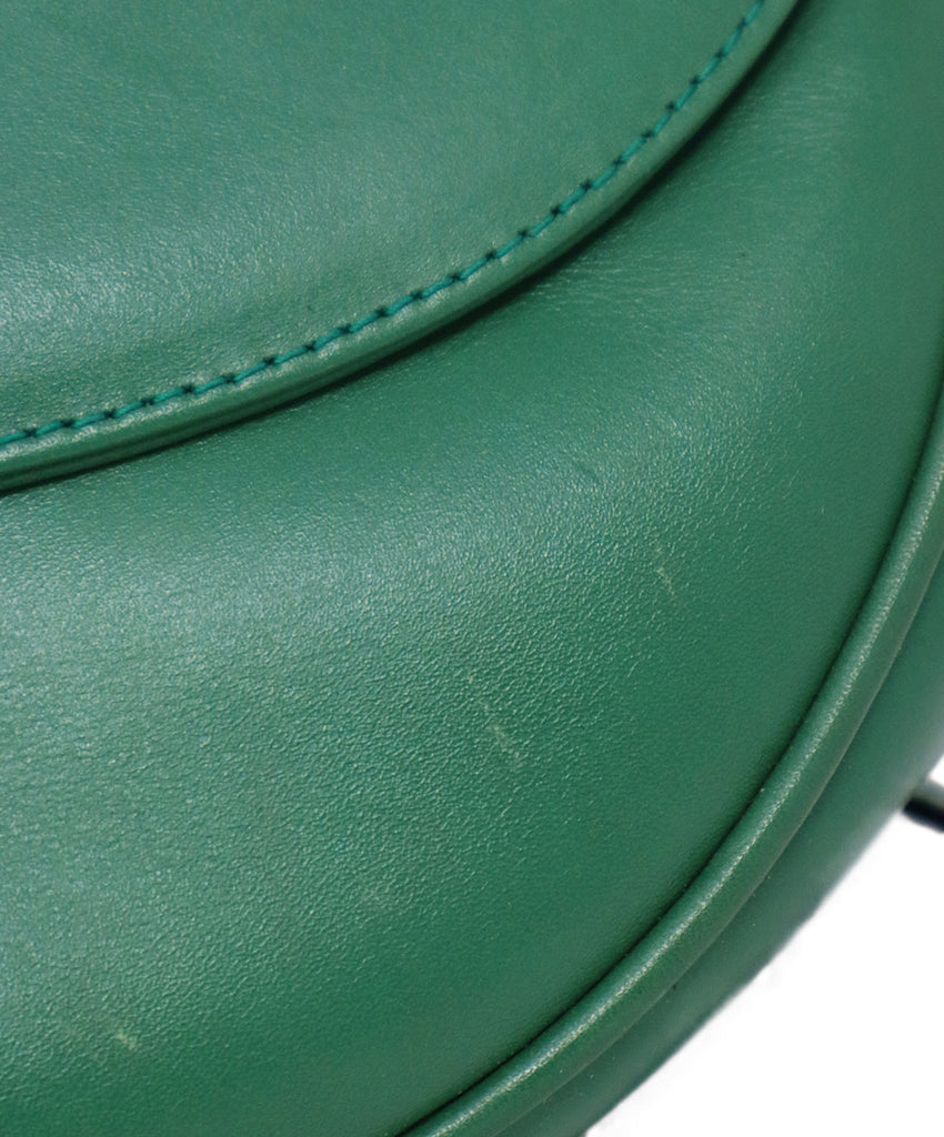 Ferragamo Green Leather Shoulder Bag 7