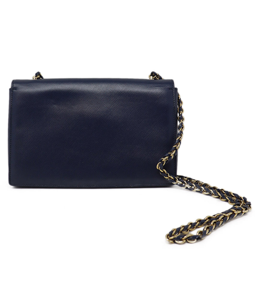 Ferragamo Navy Leather Crossbody Handbag 2