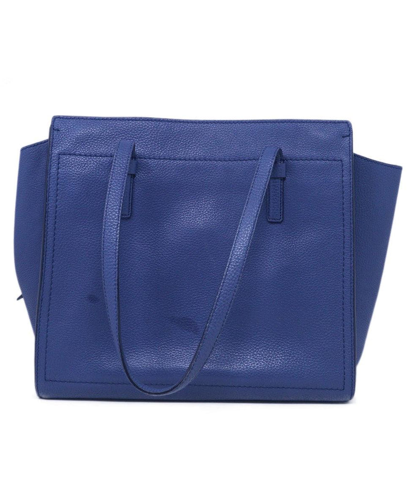 Ferragamo Blue Leather Tote 2