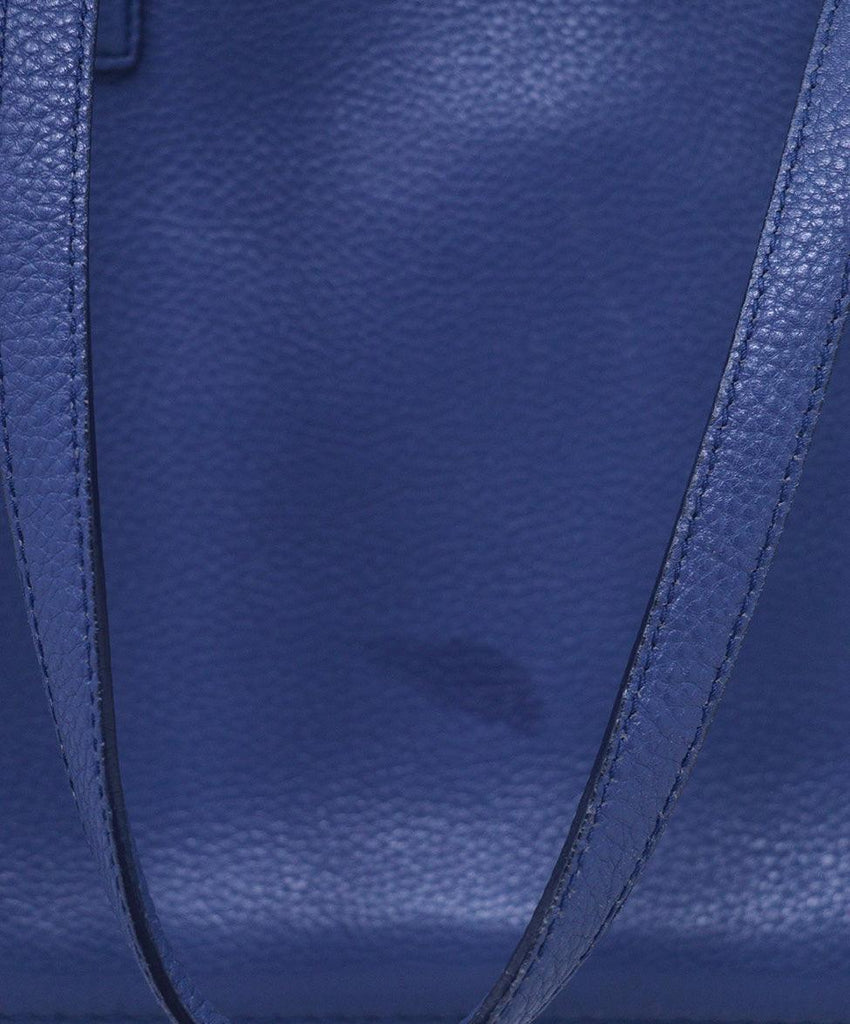 Ferragamo Blue Leather Tote 8