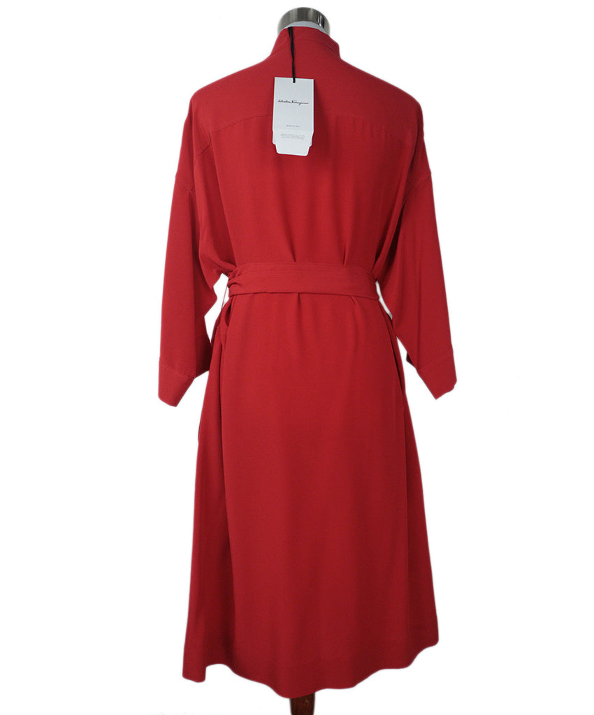 Ferragamo Red Silk Dress 2