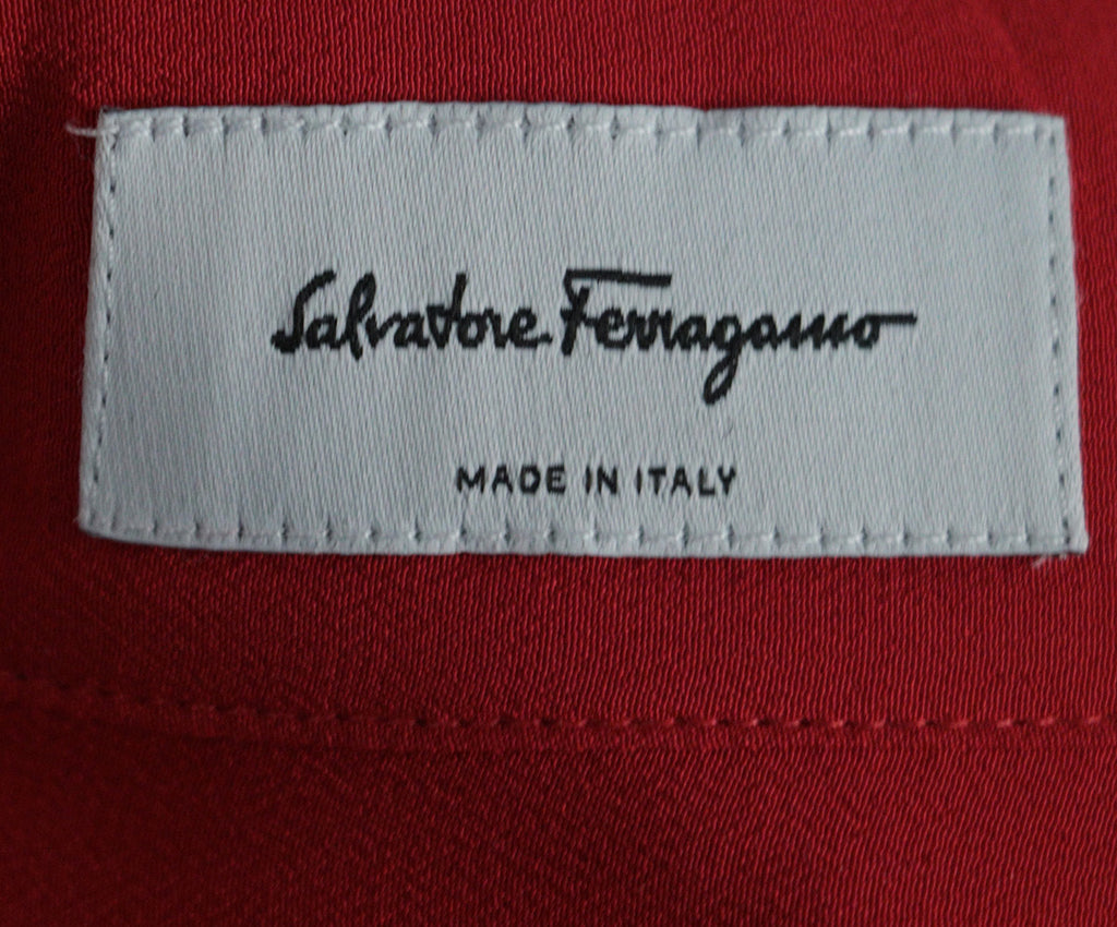 Ferragamo Red Silk Dress 3