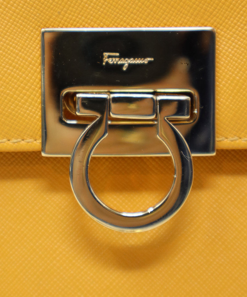 Ferragamo Marigold Leather Shoulder Bag 9