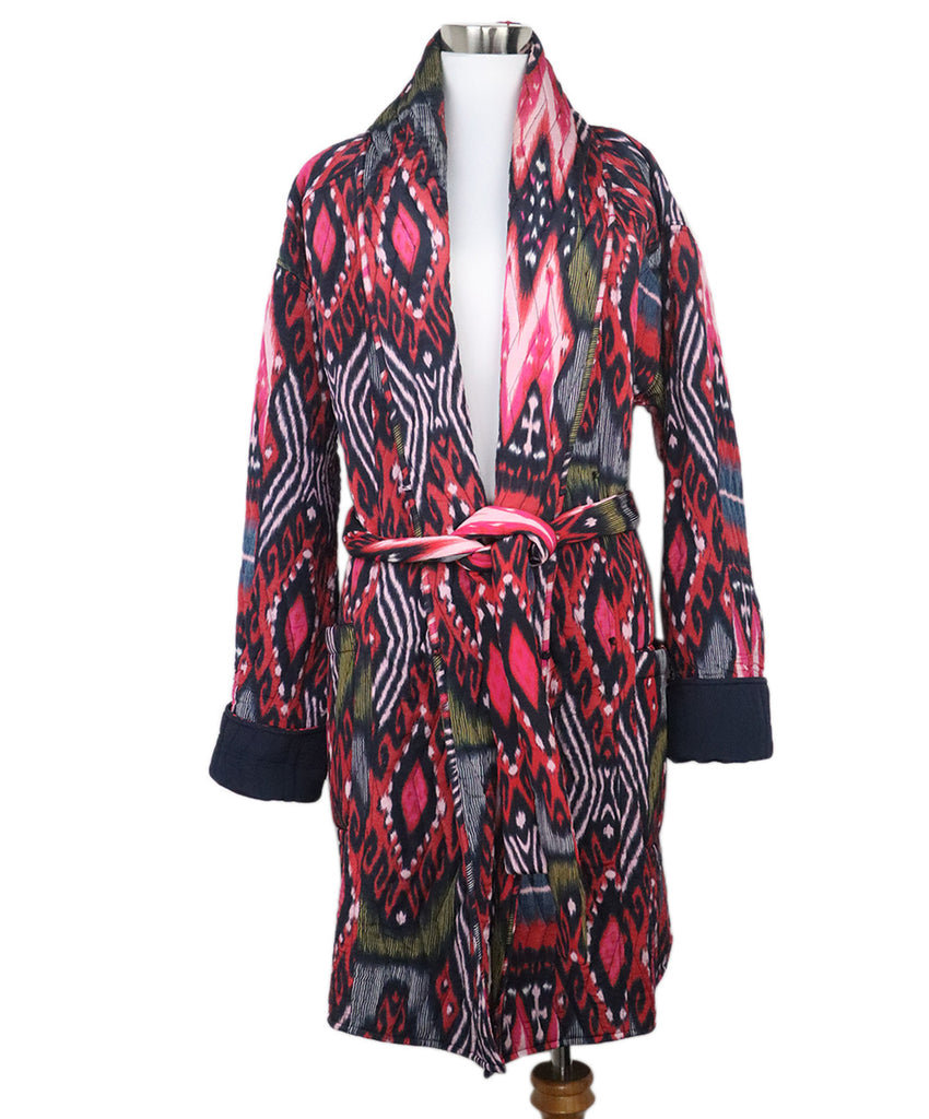 Figue Multicolored Viscose Coat 