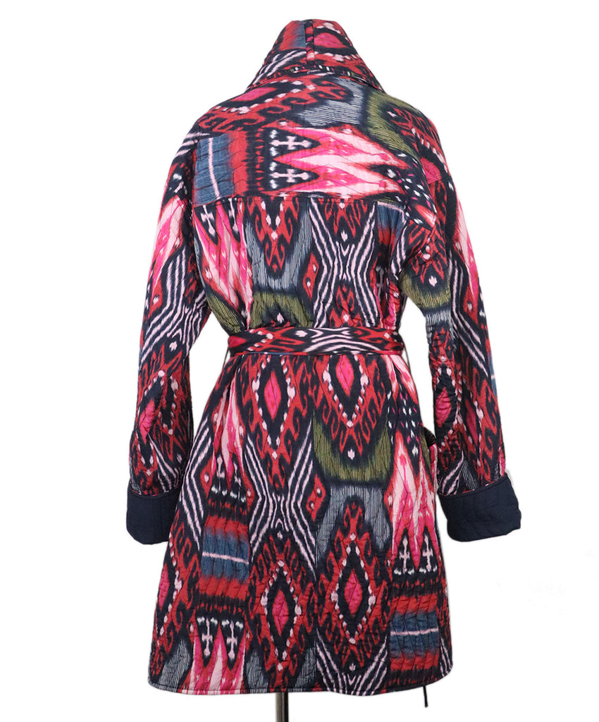 Figue Multicolored Viscose Coat 2