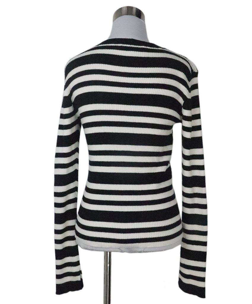 Frame B&W Striped Cashmere Sweater 2