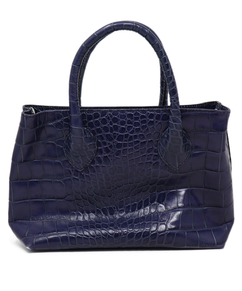 Furla Purple Pressed Leather Tote 2