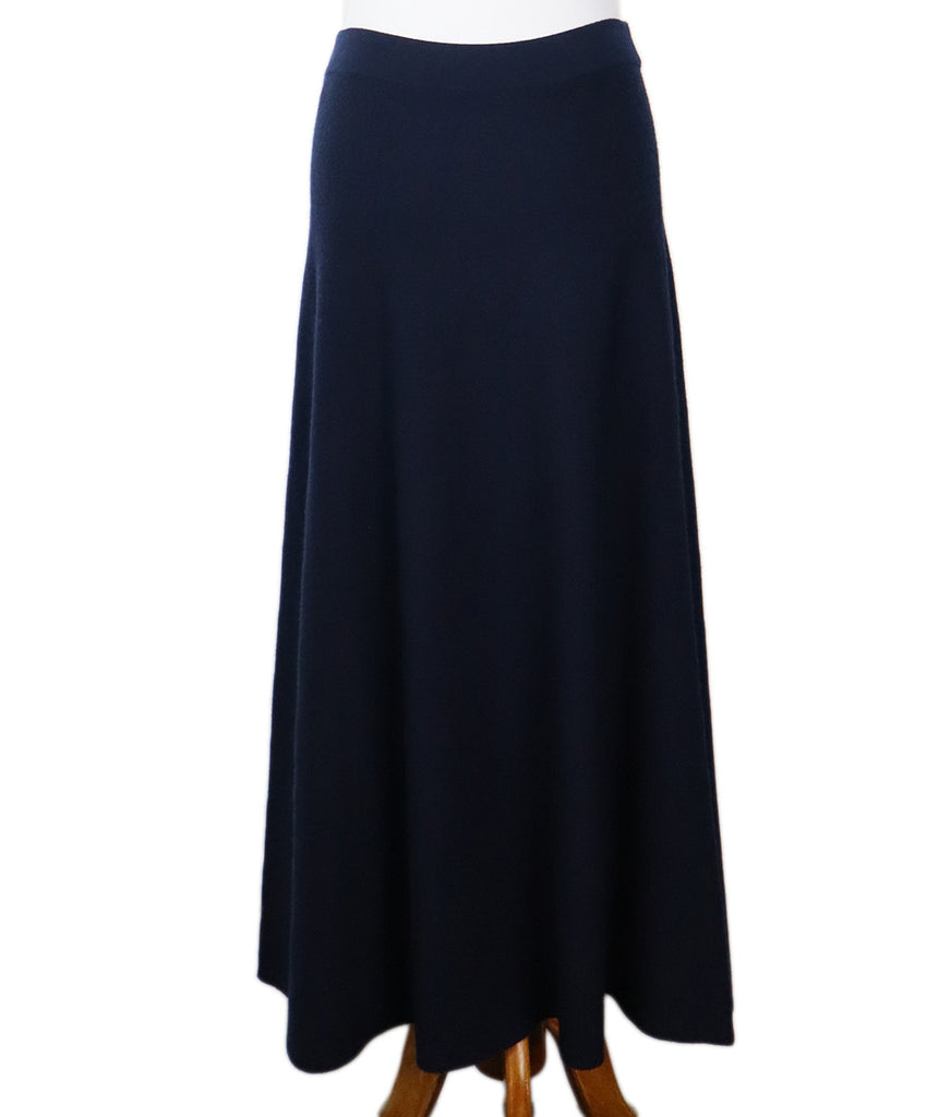 Gabriela Hearst Navy Cashmere Skirt Set 6