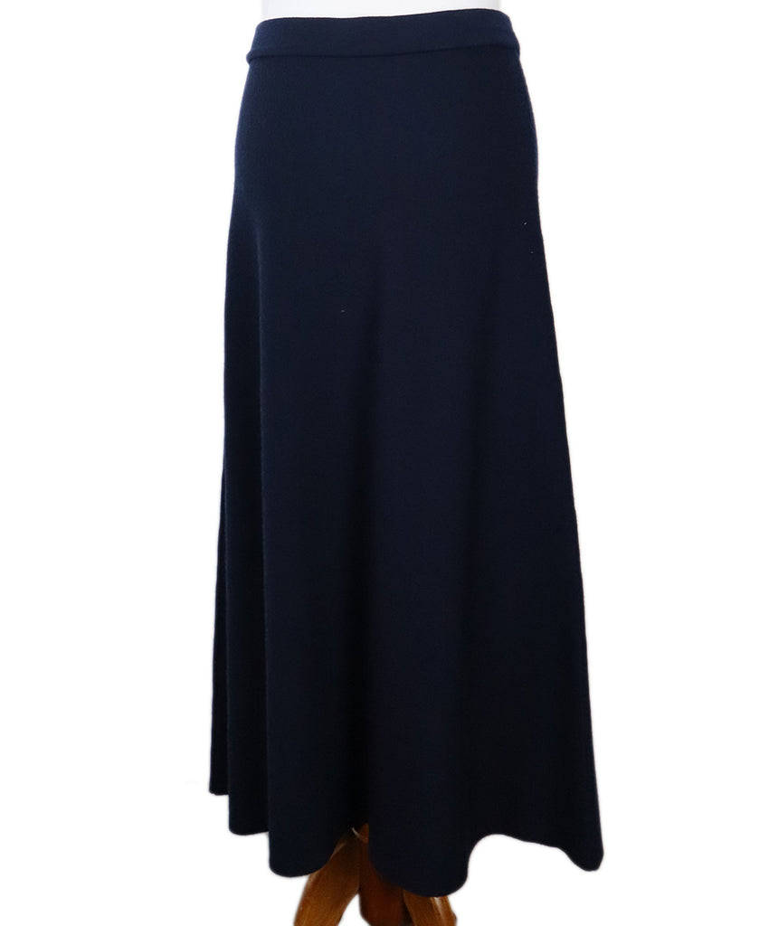 Gabriela Hearst Navy Cashmere Skirt Set 8