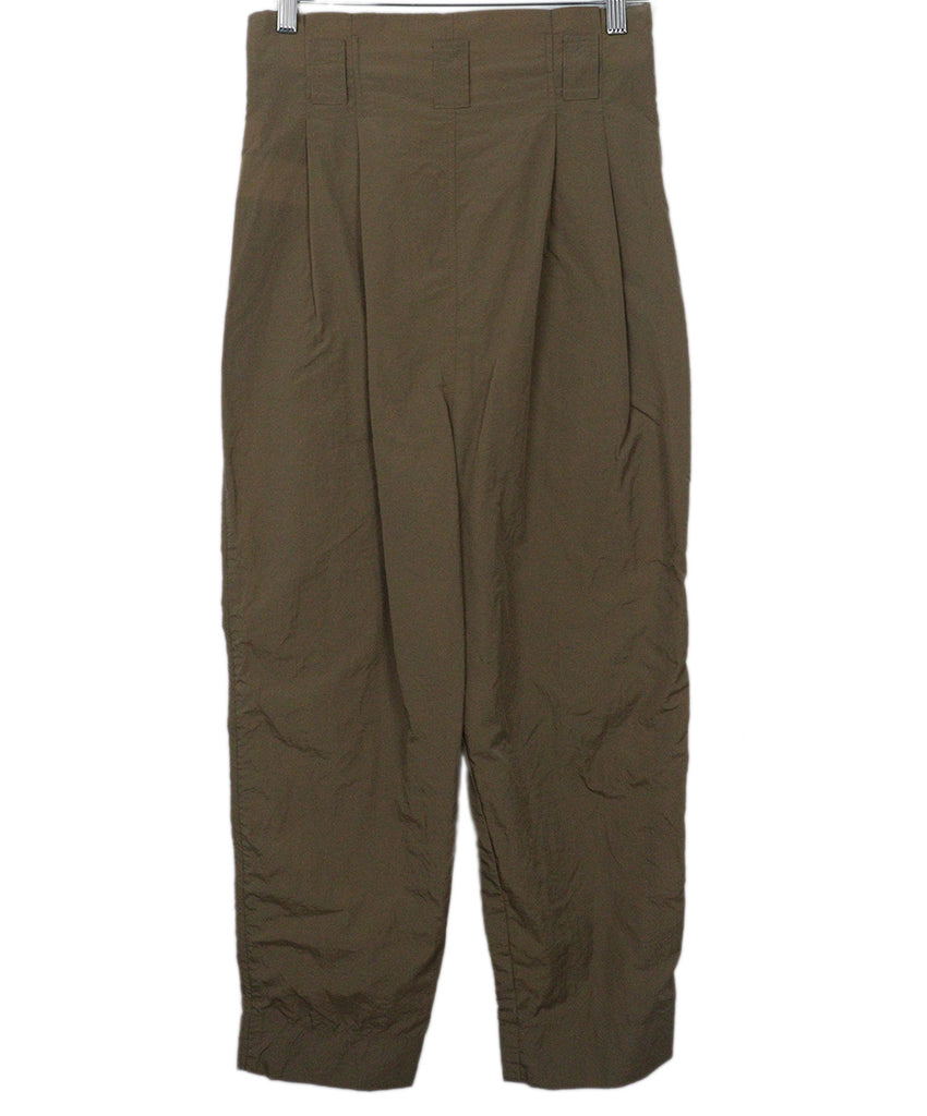 Ganni Tan Nylon Pants 1