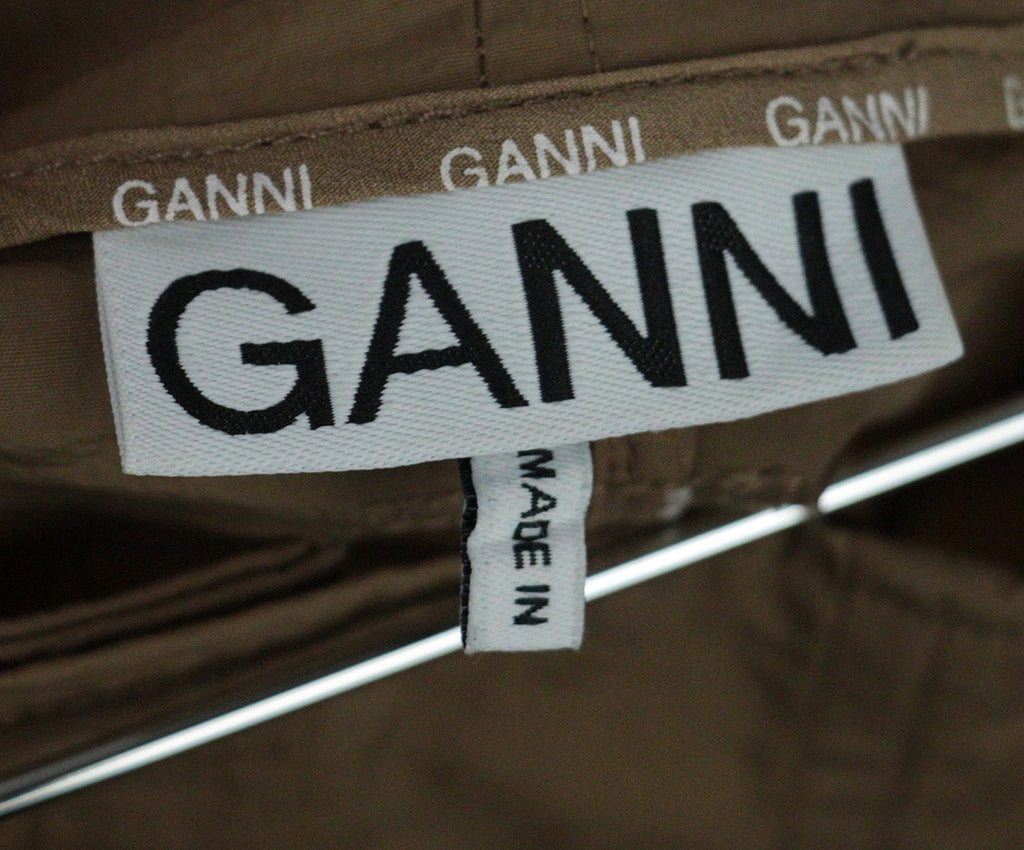 Ganni Tan Nylon Pants 2