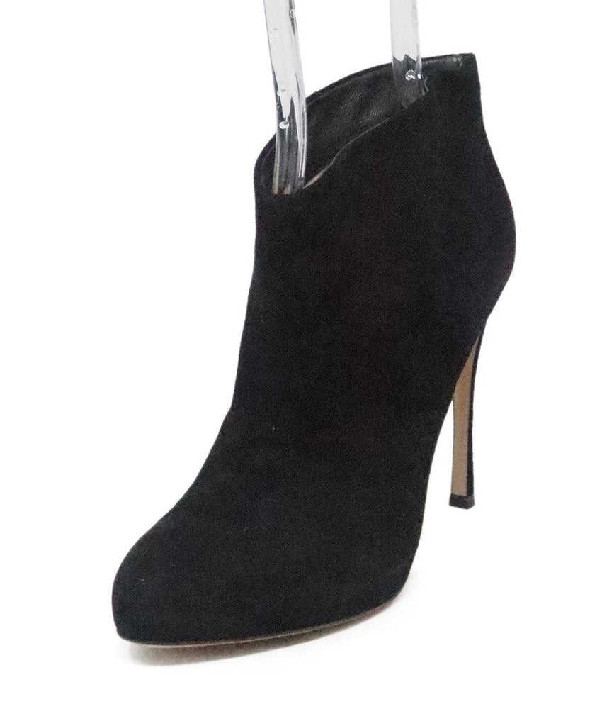 Gianvito Rossi Black Suede Booties 