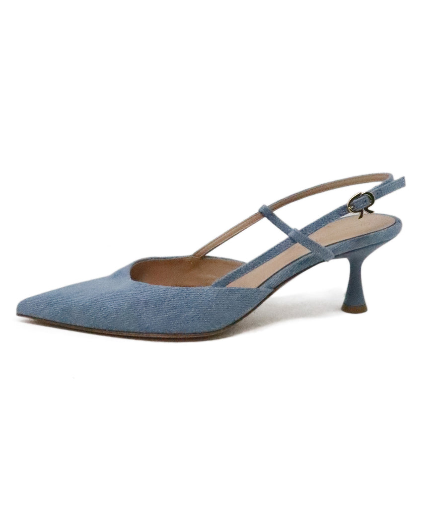 Gianvito Rossi Light Denim Sling Backs 1