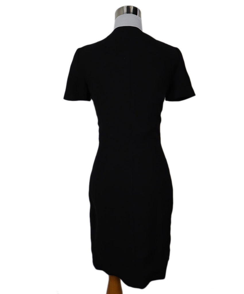 Givenchy Black Wool Grommet Trim Dress 2