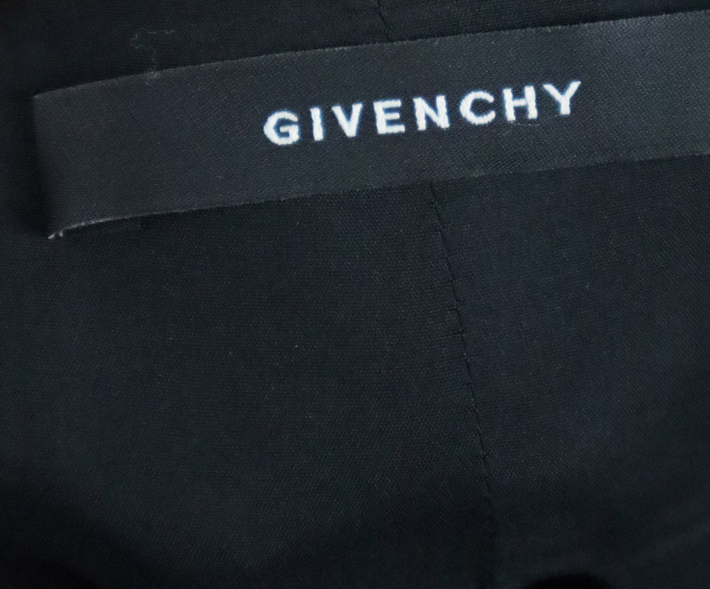 Givenchy Black Wool Grommet Trim Dress 3