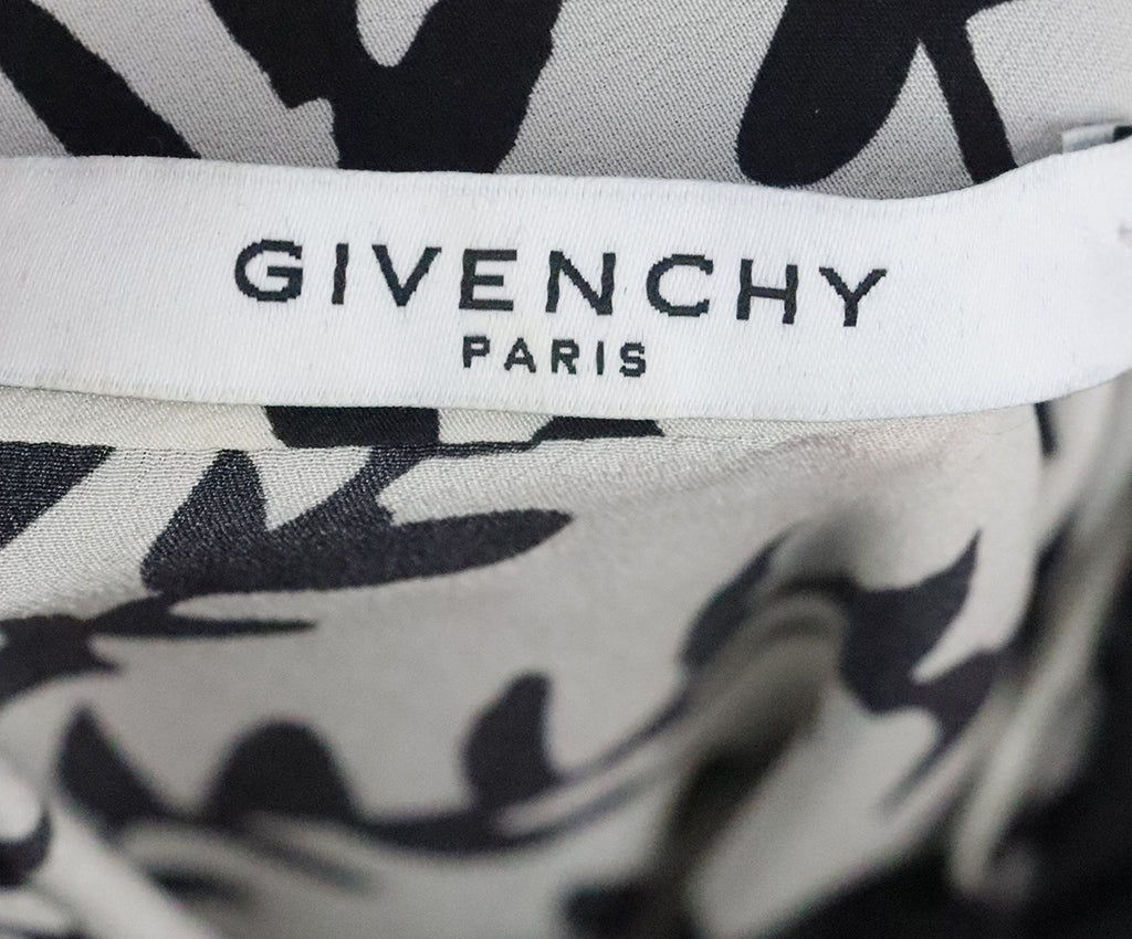 Givenchy B&W Print Silk Dress 3