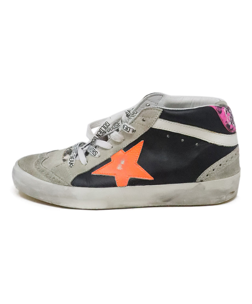 Golden Goose Grey & Black Suede Sneakers 1