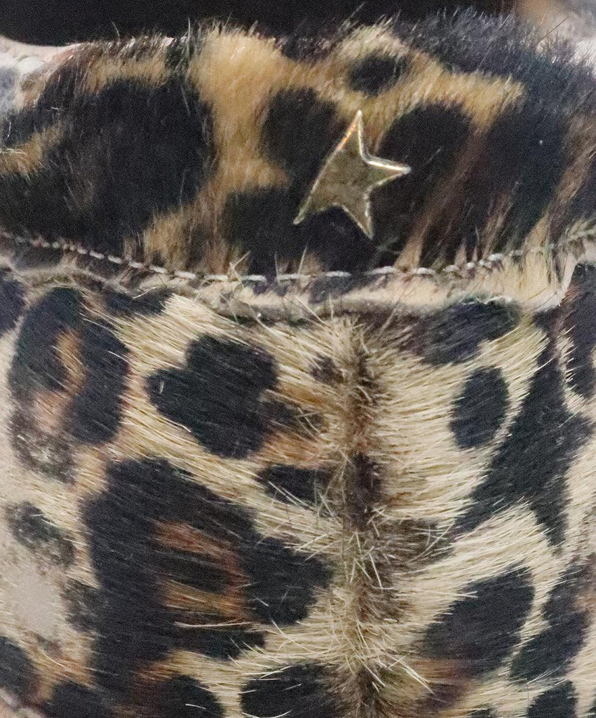 Golden Goose Leopard Print Fur Loafers 6