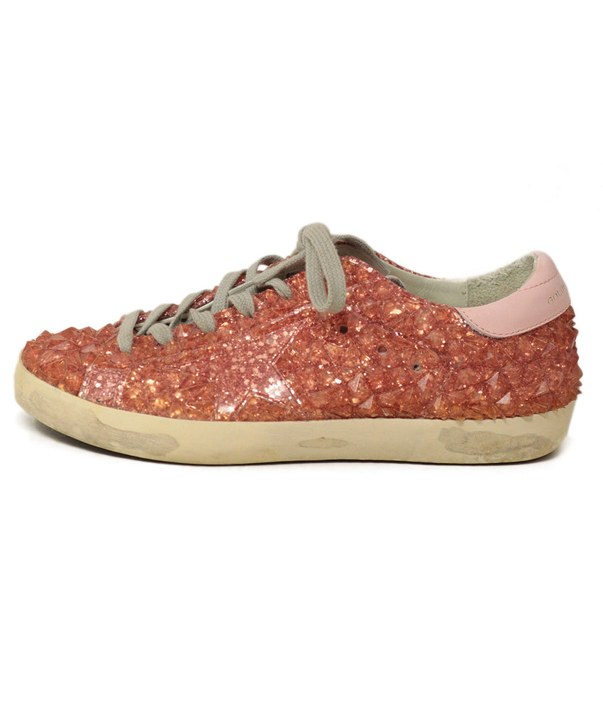 Golden Goose Pink Glitter Rubber Sneakers 1