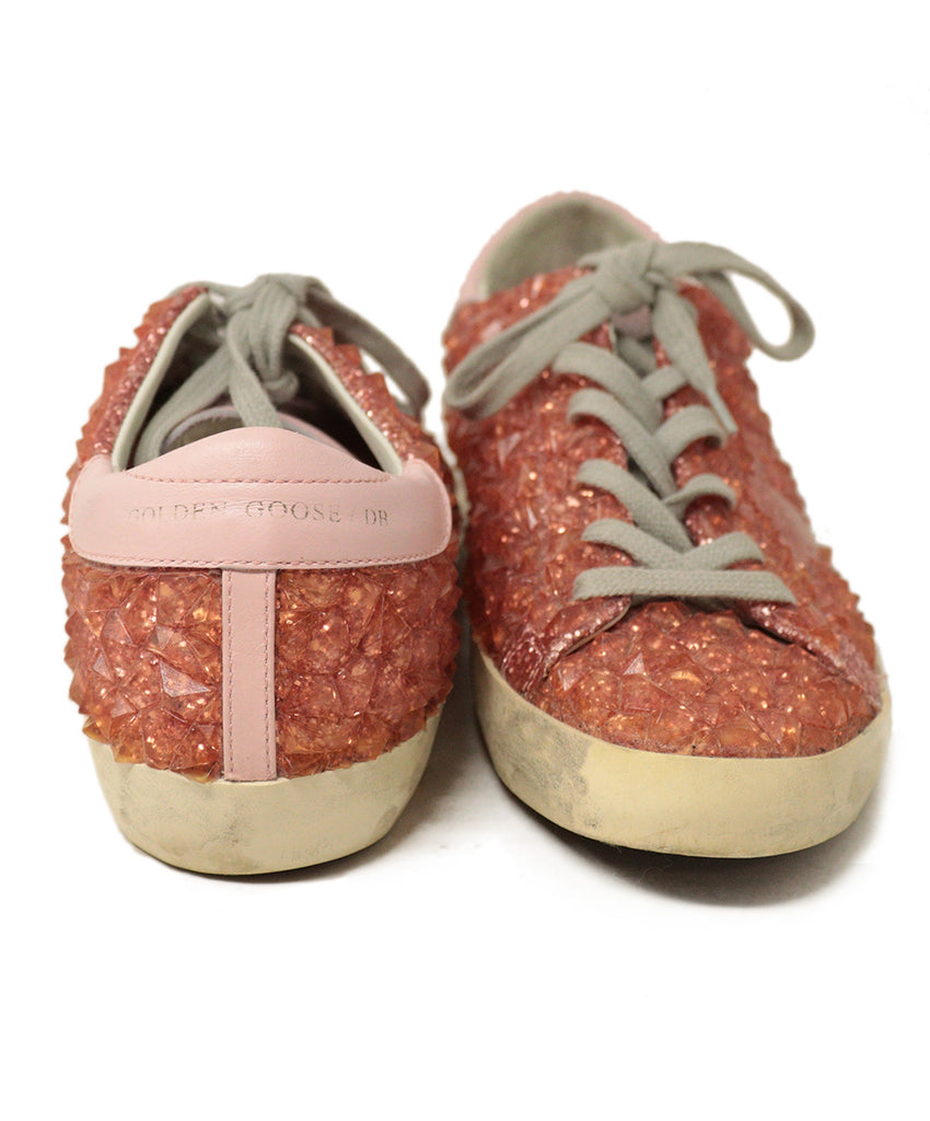 Golden Goose Pink Glitter Rubber Sneakers 2