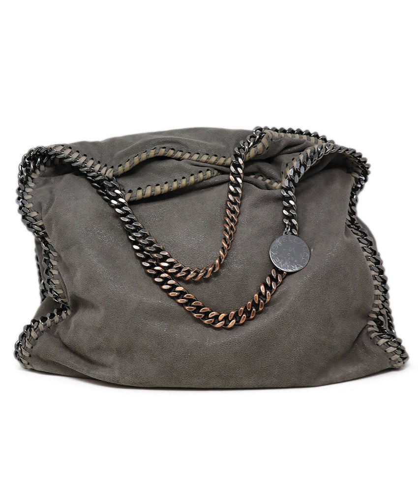 Stella McCartney Grey Vegan Leather Shoulder Bag 