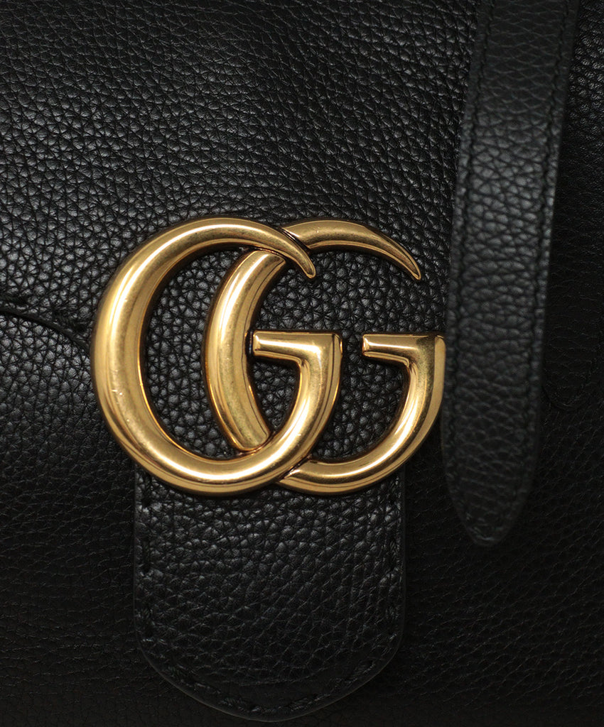 Gucci Black Leather Shoulder Bag 8