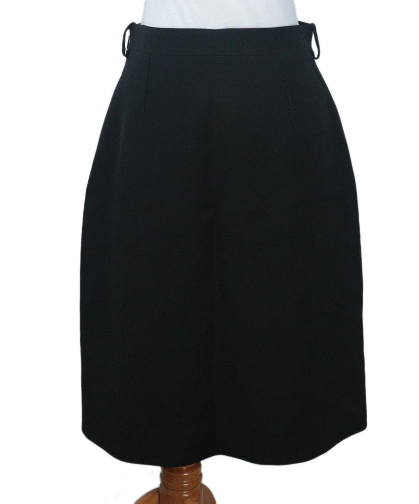 Gucci Black Wool & Silk Skirt 2