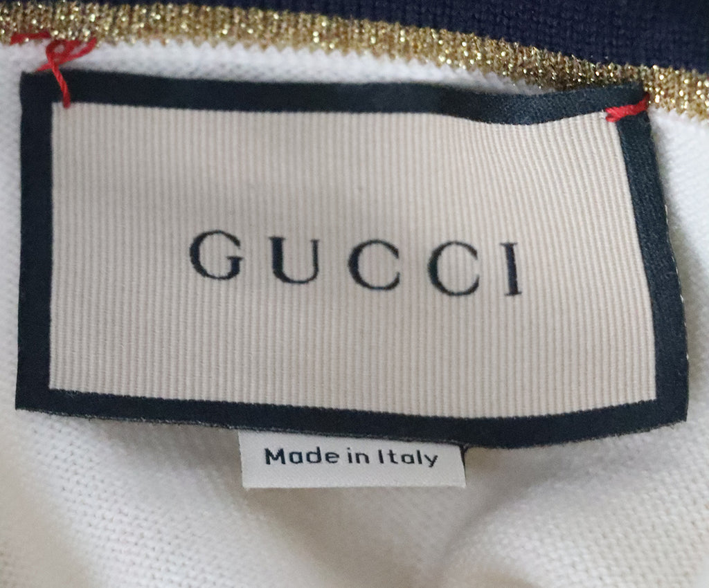 Gucci Cream & Navy Wool Vest 3