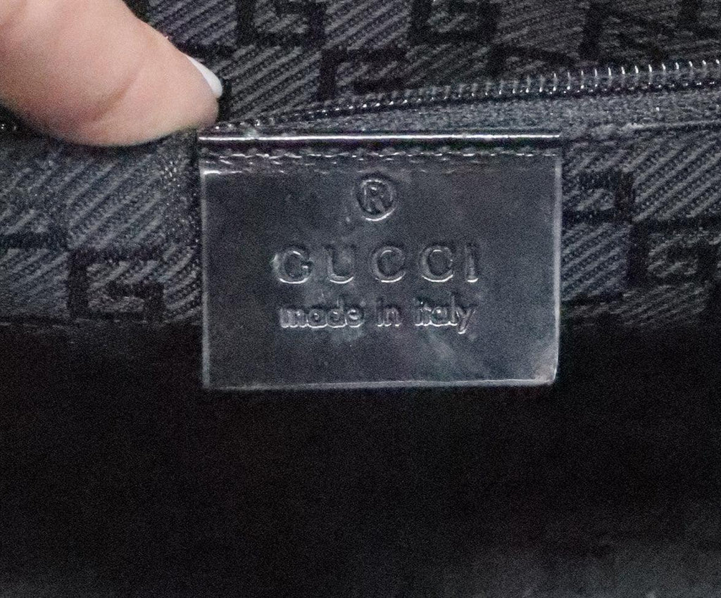 Gucci Vintage Black Leather Jackie O Bag 6