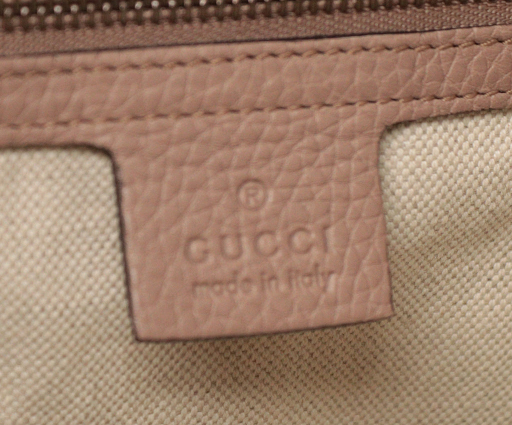 Gucci Mauve Leather & Pearl Shoulder Bag 7