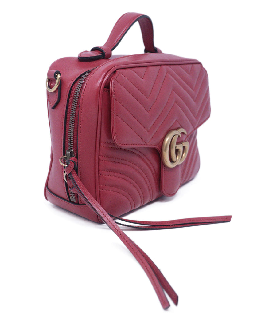 Gucci Red Leather Marmont Crossbody 1