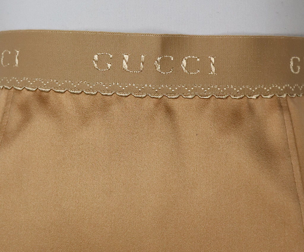 Gucci Champagne Silk Skirt 6