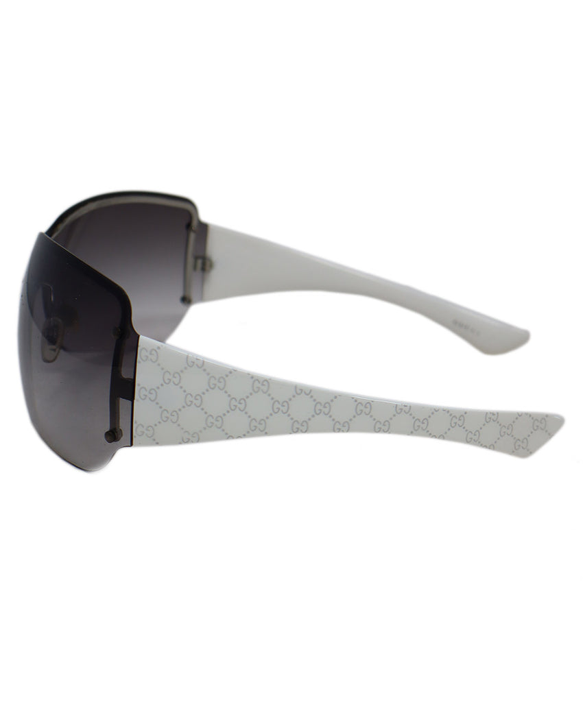 Gucci White & Grey Sunglasses 3