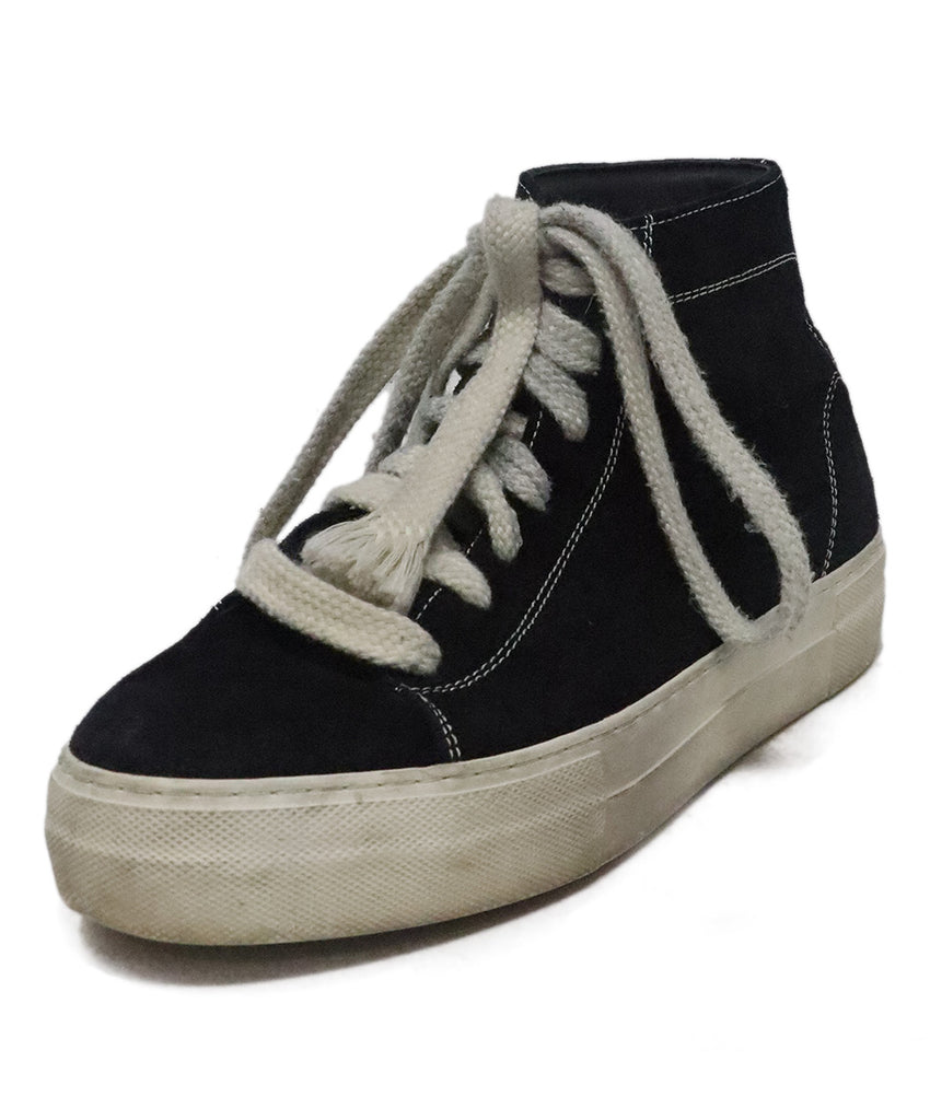 Helmut Lang Black Suede Sneakers 