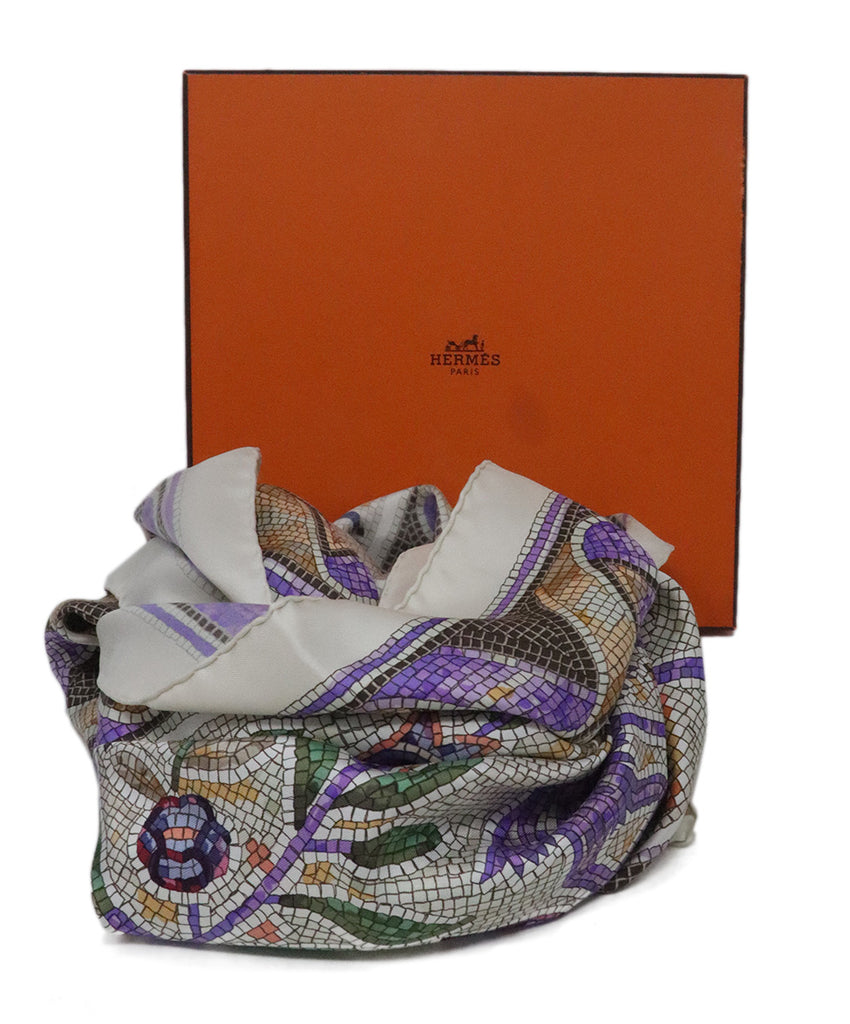 Hermes Pavement Mosaic Print Scarf 5