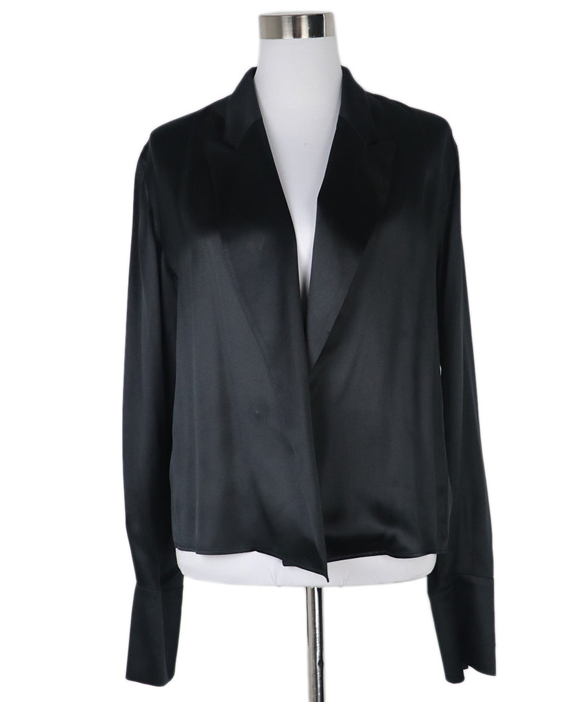 Hermes Black Silk Blouse 