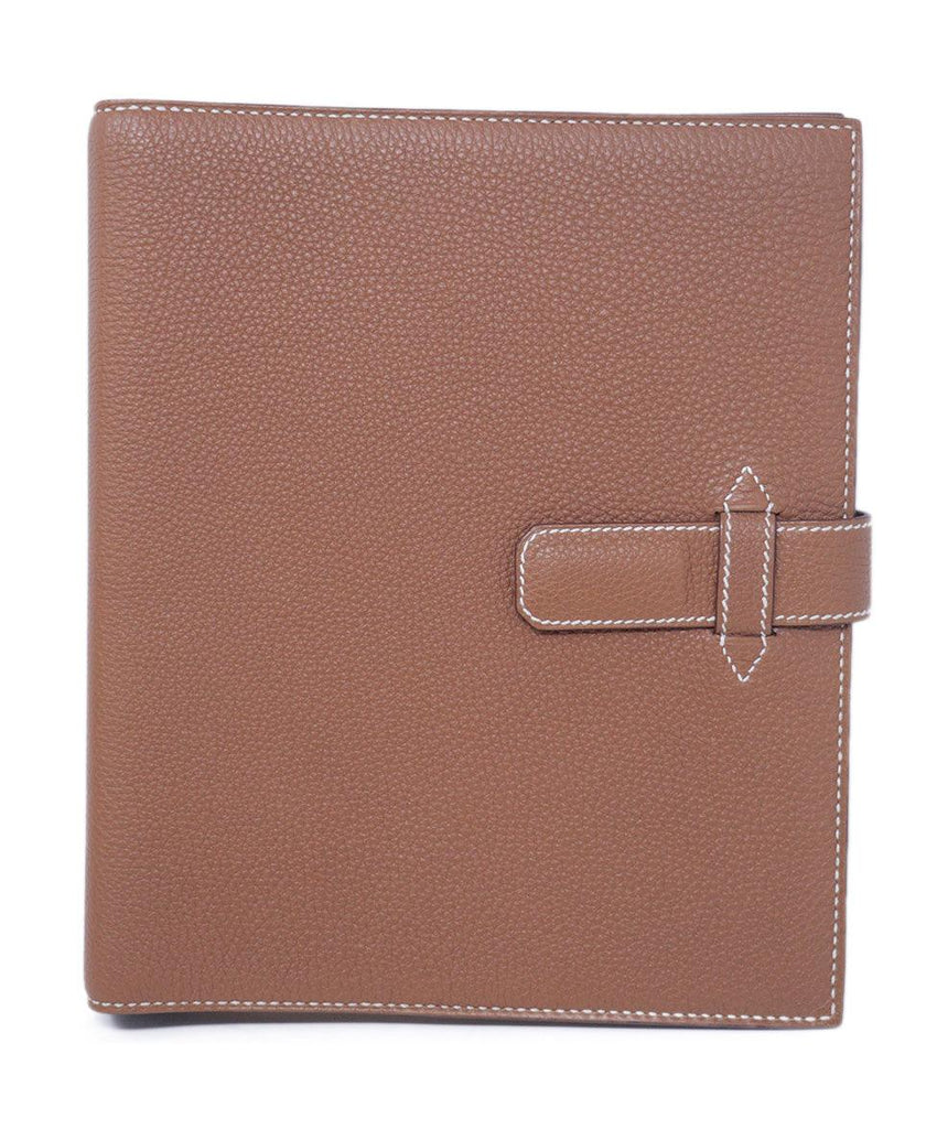 Hermes Camel Leather Agenda 