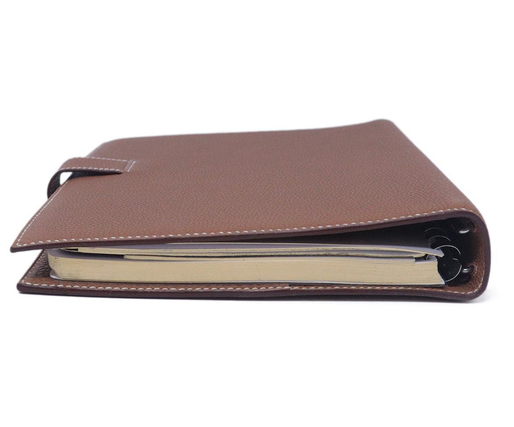 Hermes Camel Leather Agenda 4