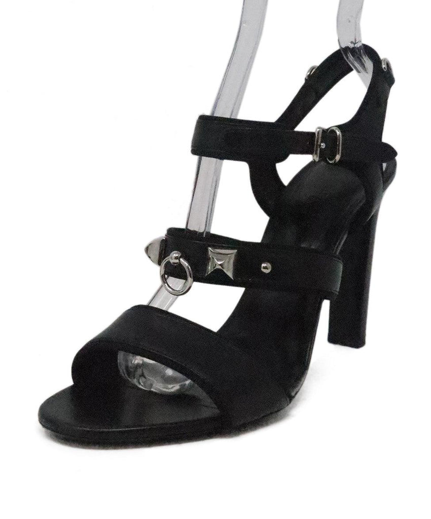 Hermes Black Collier De Chien Sandals 