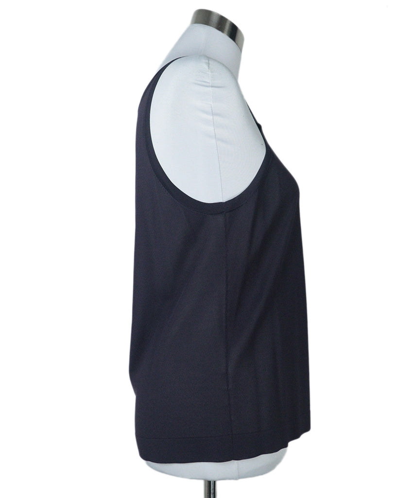 Hermes Navy Blue Tank Top 1