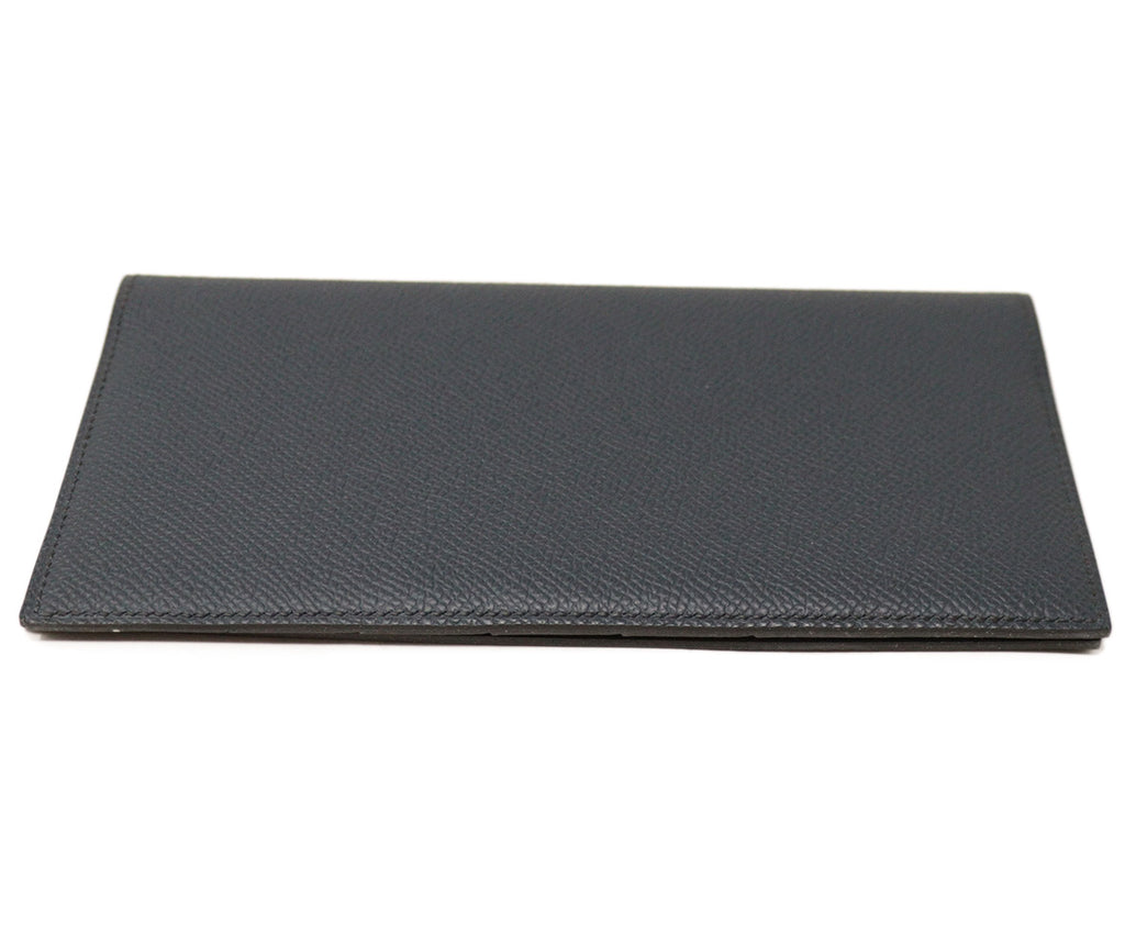 Hermes Navy Leather Wallet 3