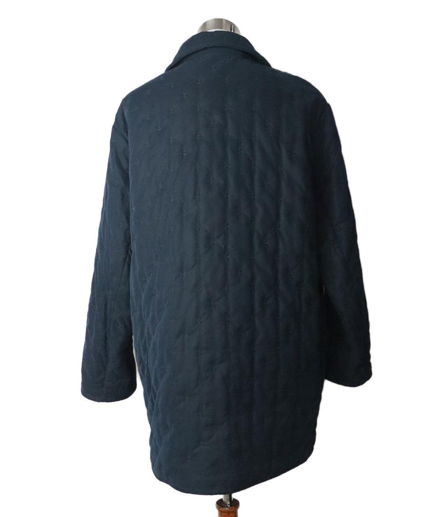 Hermes Navy Quilted Jacket 2