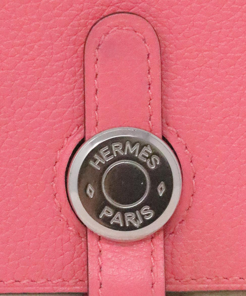 Hermes Pink Leather Dogon Wallet - Michael's Consignment NYC