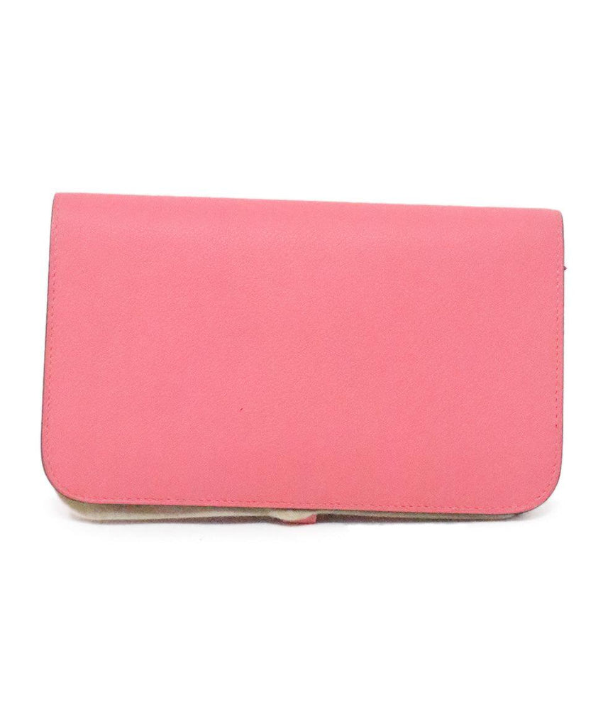 Hermes Pink Leather Dogon Wallet - Michael's Consignment NYC