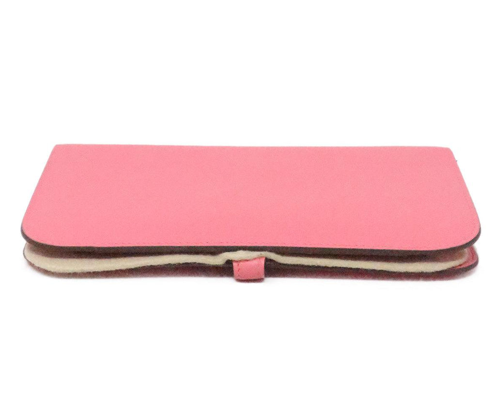 Hermes Pink Leather Dogon Wallet - Michael's Consignment NYC