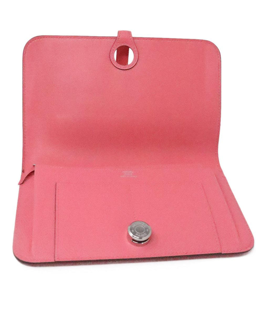 Hermes Pink Leather Dogon Wallet - Michael's Consignment NYC