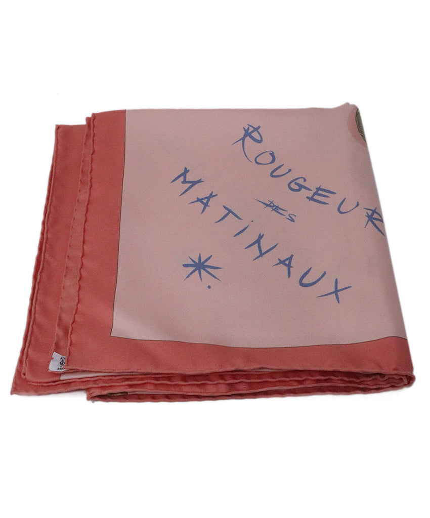 Hermes Pink Rougeur des Matinaux Scarf 1